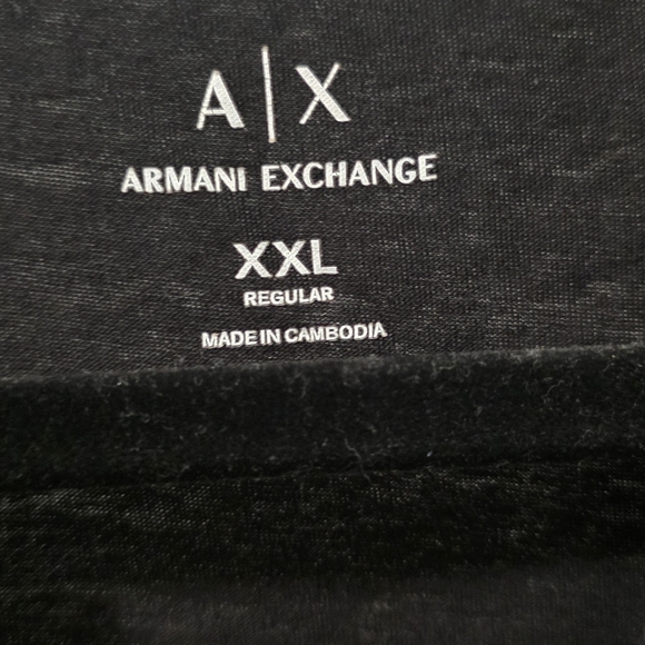 Armani Exchange Black Graphic T-Shirt - Picture 2 of 5